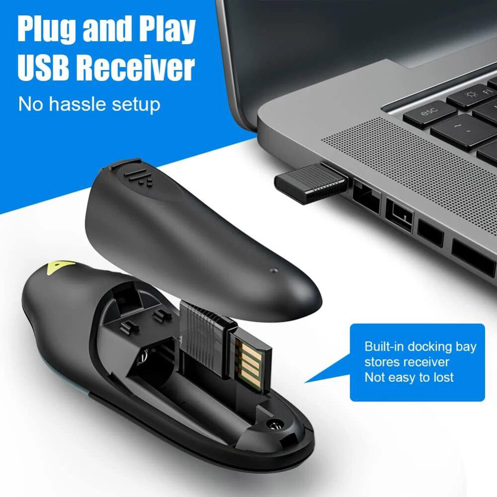 Power Point Presentation Laser Pointe Remote Control Wireless USB PPT Presenter