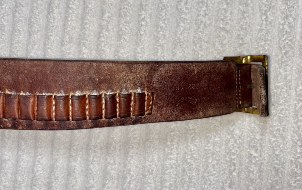 Vintage HUNTER Leather Ammo Belt 122 SM