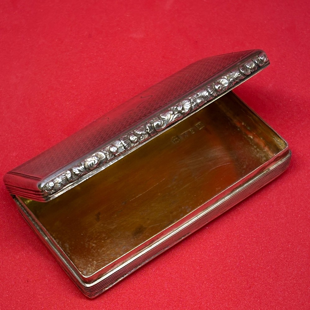 Heavy solid sterling silver antique snuff box 1840 79.5g 2.5OzT