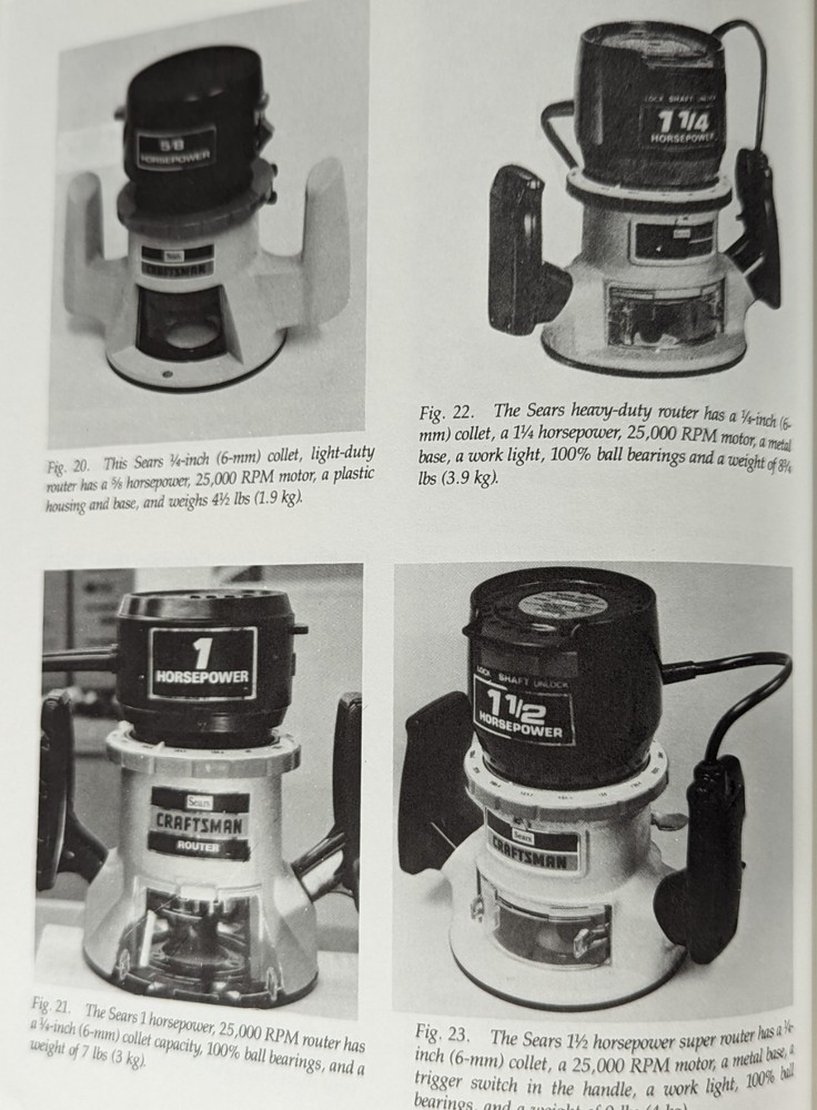 ***VINTAGE 1992 SEARS CRAFTSMAN ROUTER HANDBOOK***BASIC & ADVANCED TECHNIQUES