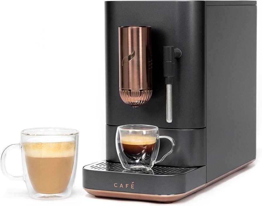 Cafe Affetto Matte Black Automatic Espresso Machine