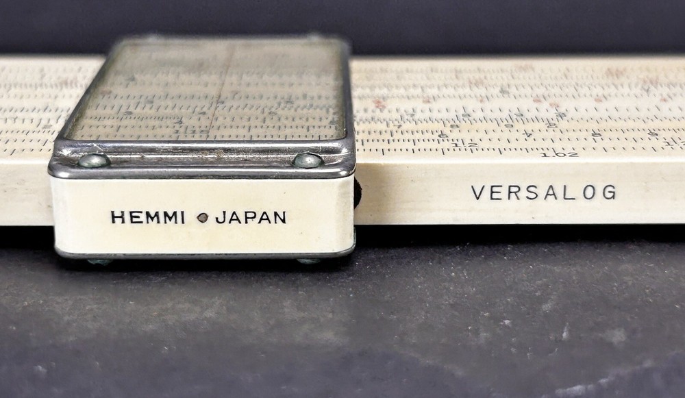 Vintage Post Versalog 1460 Slide Rule with Leather Case