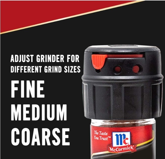 McCormick Sea Salt Grinder, 2.12 oz