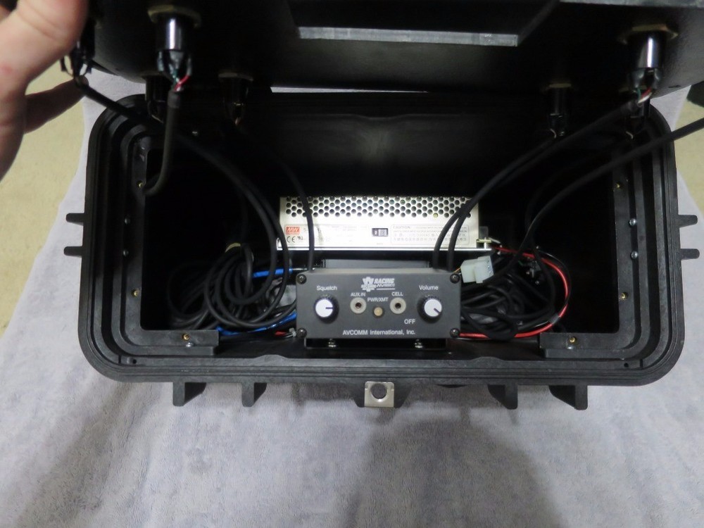 RACING RADIOS 8-PLACE PORTABLE PIT BOX INTERCOM SYSTEM, NASCAR