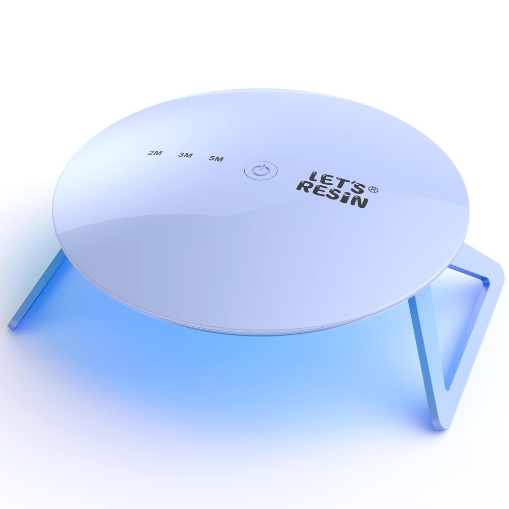 Portable UV Lamp for Resin Molds - Adjustable Timer, Larger Coverage, Foldable L