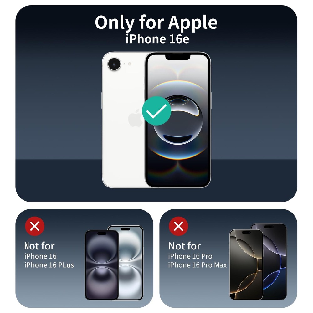 Fynorao 4-Pack Camera Lens Protector for iPhone 16e, 16e
