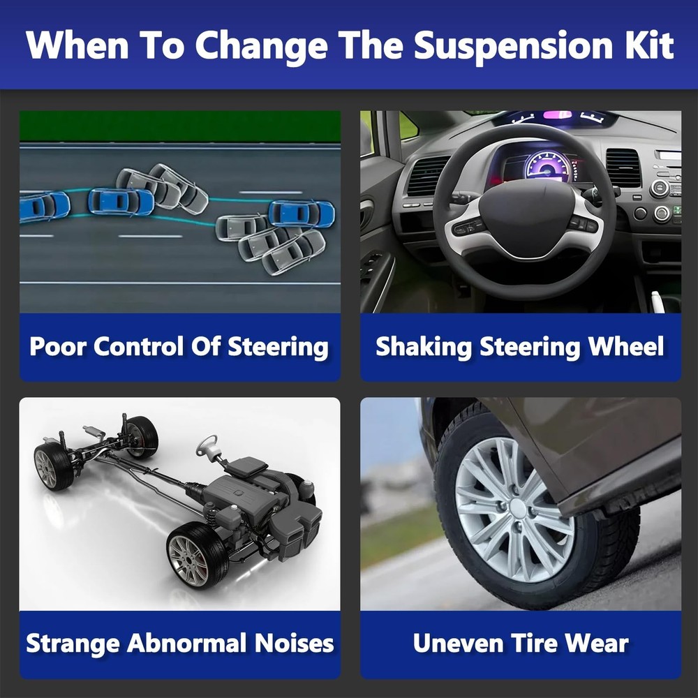 Sway Bar Links, Replacement For Front Stabilizer Sway Bar End Link Kit Compat...