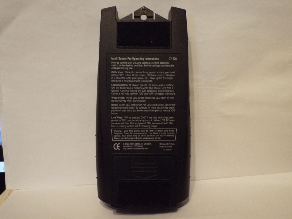 Stanley IntelliSensor Pro 77-220 - IntelliTools Stud Finder Sensor Works