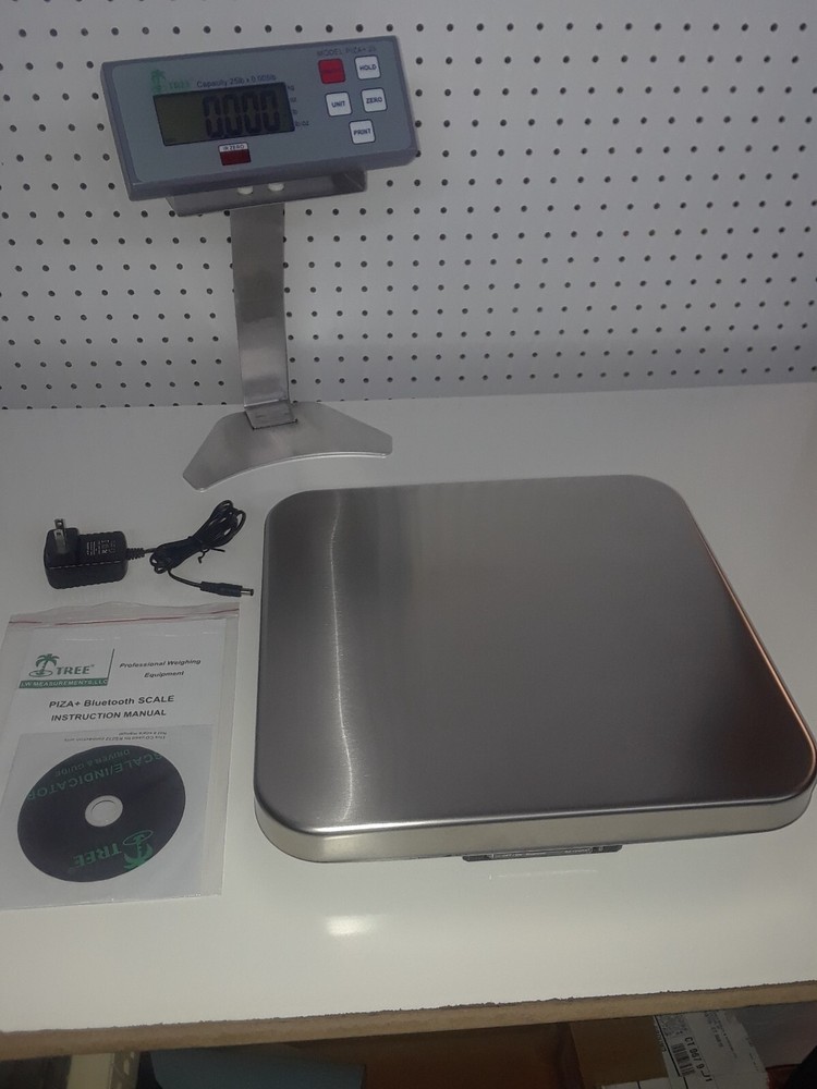 NSF LW Measurements 12 lb wireless digital pizza making/portion control scale