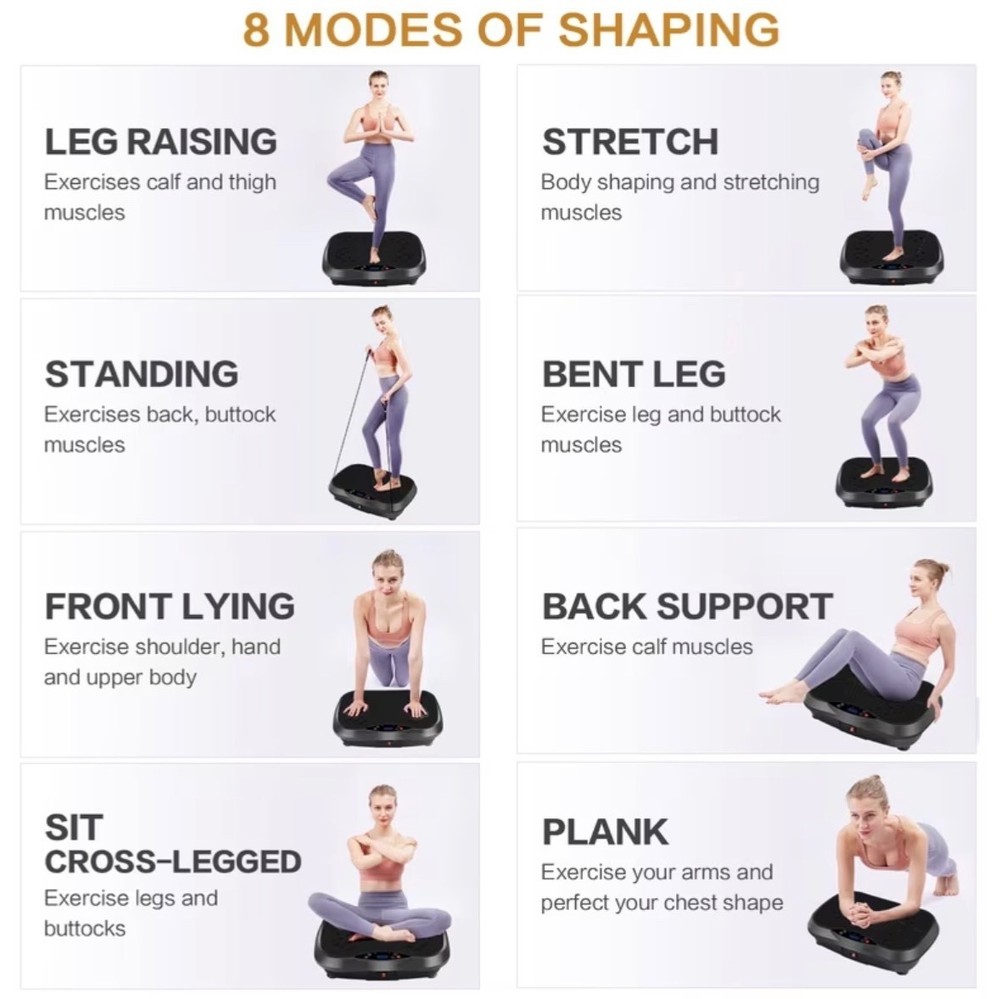Portable Vibration Plate Exercise Machine, -Burning,Full-Body Vibration Platform