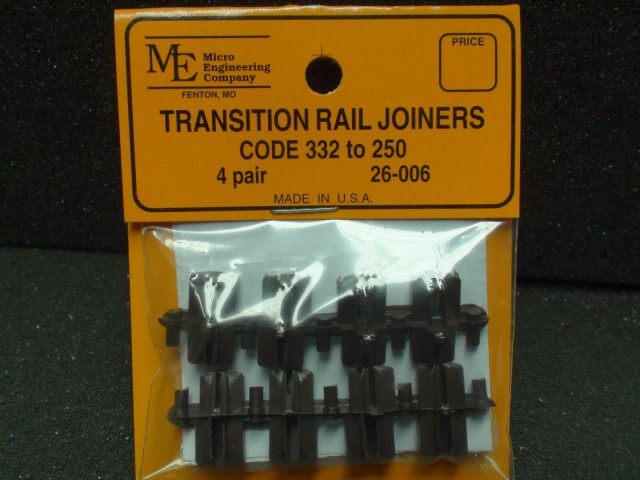 Micro Engineering G Scale Plastic Transition Rail Joiners Code 332-250 ~ 26-006