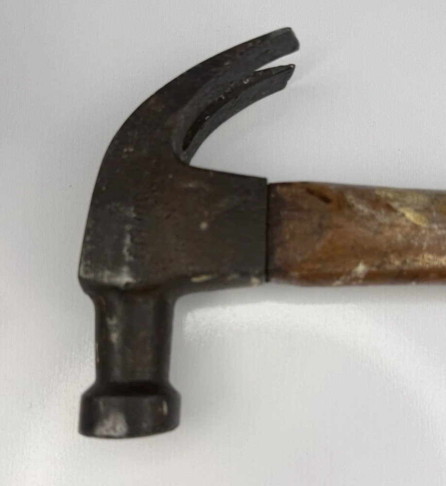 VINTAGE ECLIPSE curved claw Hammer Wood Handle 13.5"