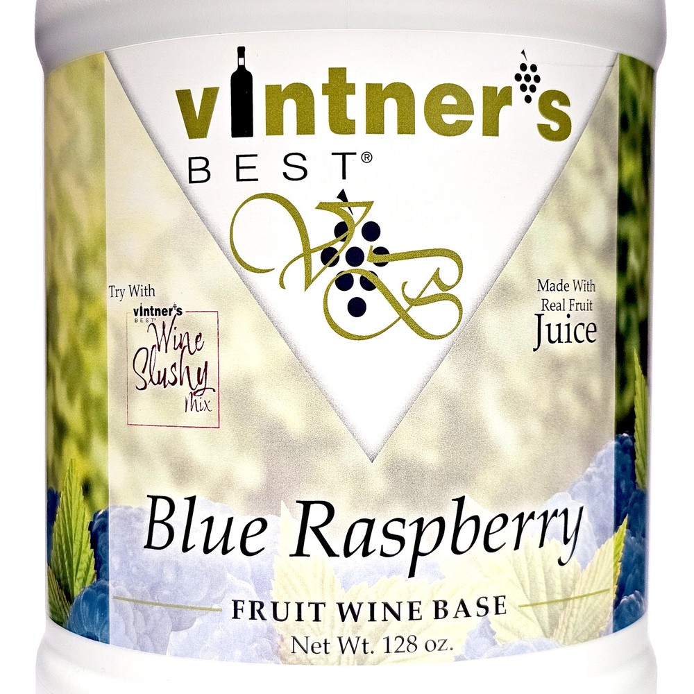 Vintner’s Best Blue Raspberry Fruit Wine Base (128 oz / 1 gallon)