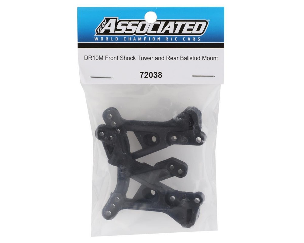 Team Associated DR10M Front Shock Tower & Rear Ball Stud Mount [ASC72038]