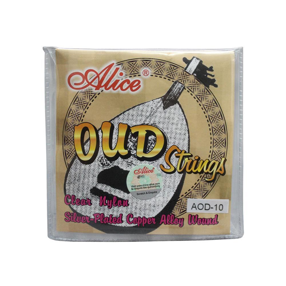 10Sets Alice OUD Strings UD Strings Clear Nylon Silver-Plated Copper Alloy AOD10