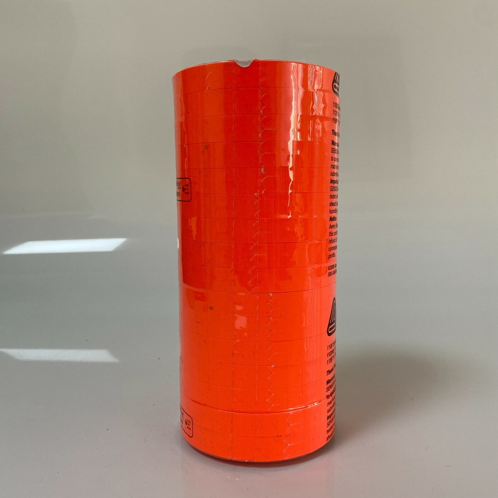 Monarch Label 1110 Red Single Sleeve (16 Rolls) with Ink