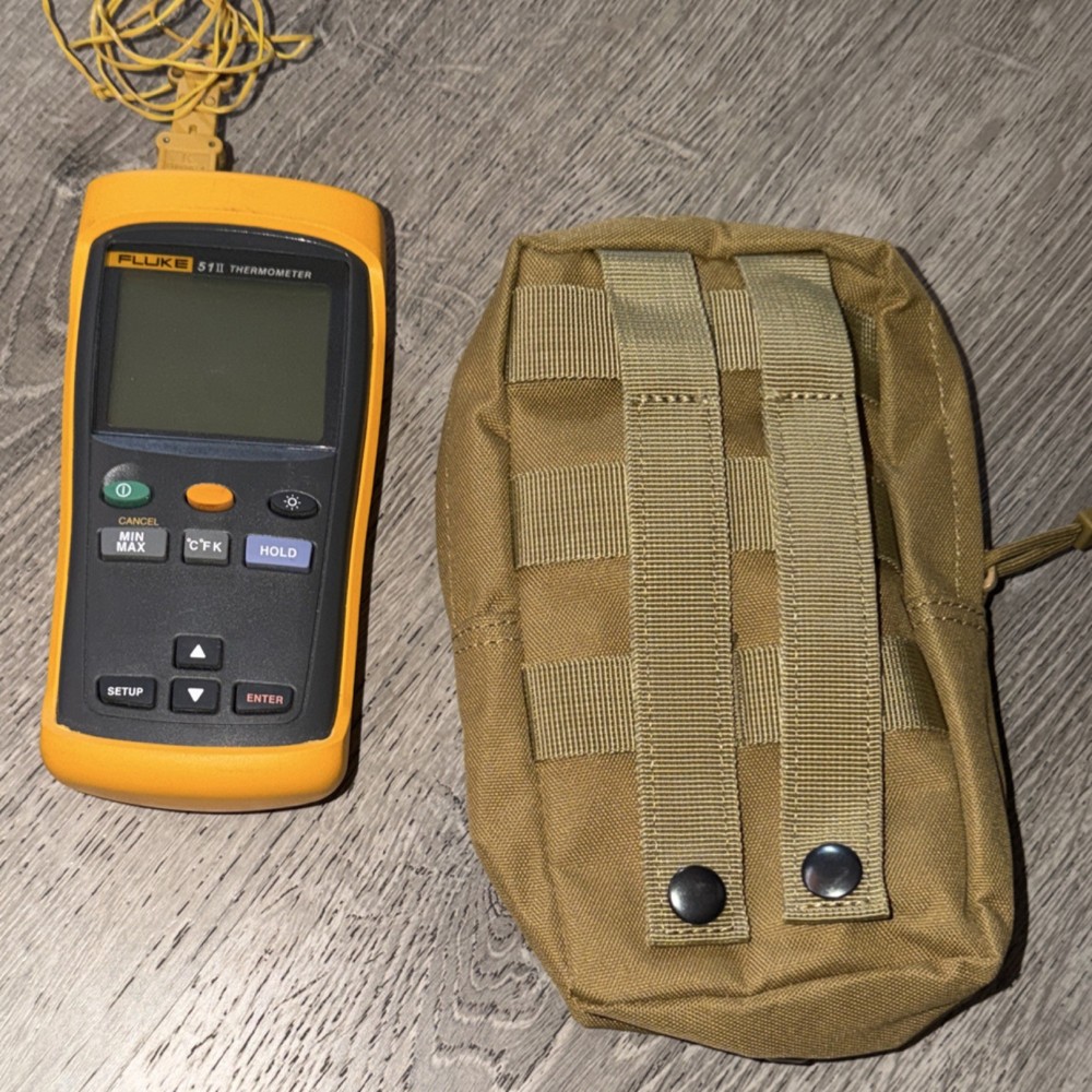 Fluke 51 II Digital Thermometer Single Input Power Tested