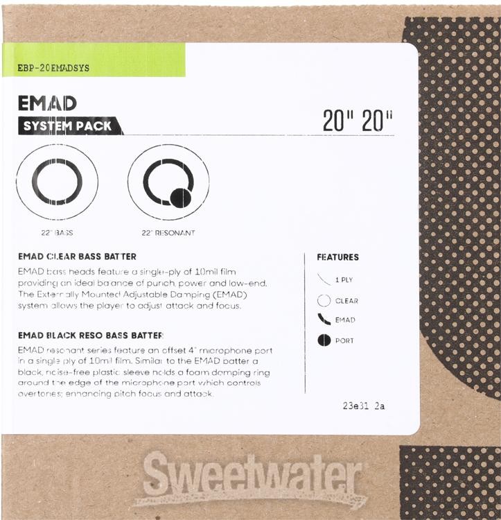 Evans EMAD Bass Drum System Bundle - 20 inch