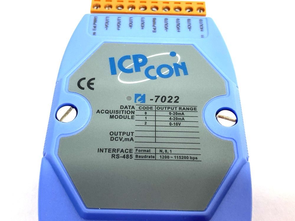 ICP DAS I-7022 2-Channel 12-bit Analog Output Data Acquisition Module