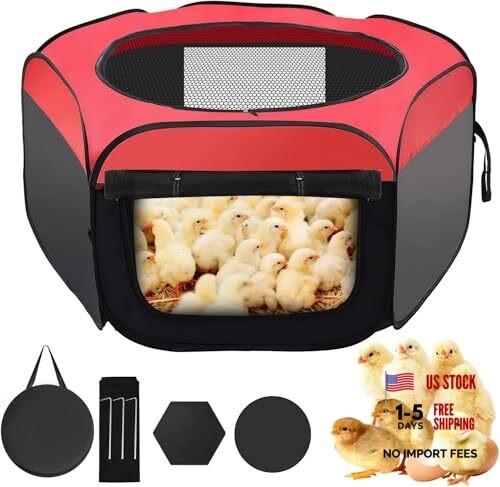 Chicken Brooder Box for Chick Starter Kit， 2026 Upgrade Double Door Chick