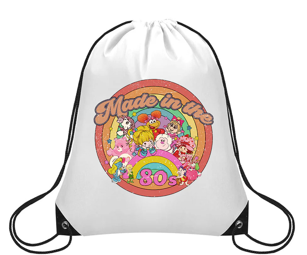 Made In The 80's Retro - Small Drawstring Backpack