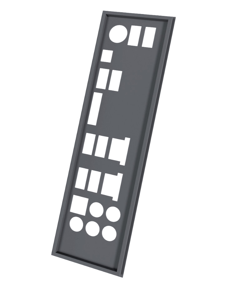 IO Shield Backplate for Asrock X99 WS & Extreme 6 Replacement PETG