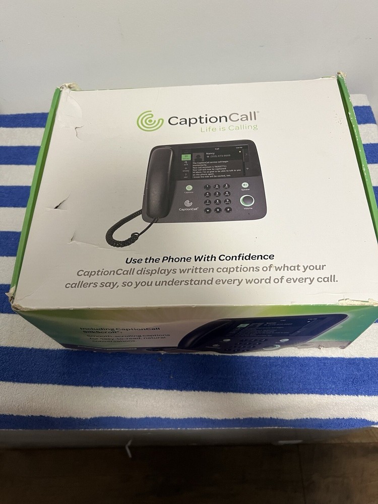 CAPTION CALL SCREEN PHONE 67TB FOR HEARING IMPAIRED CAPTION