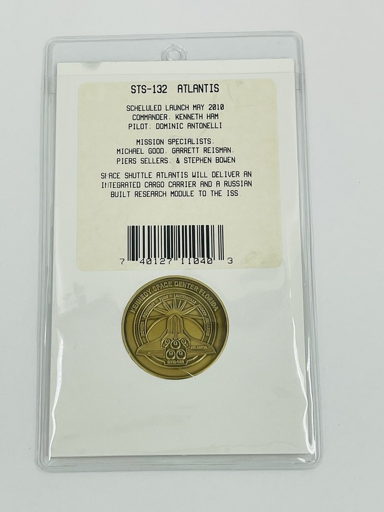 Nasa STS-132 Atlantis - Bronze Medallion Launched May 2010