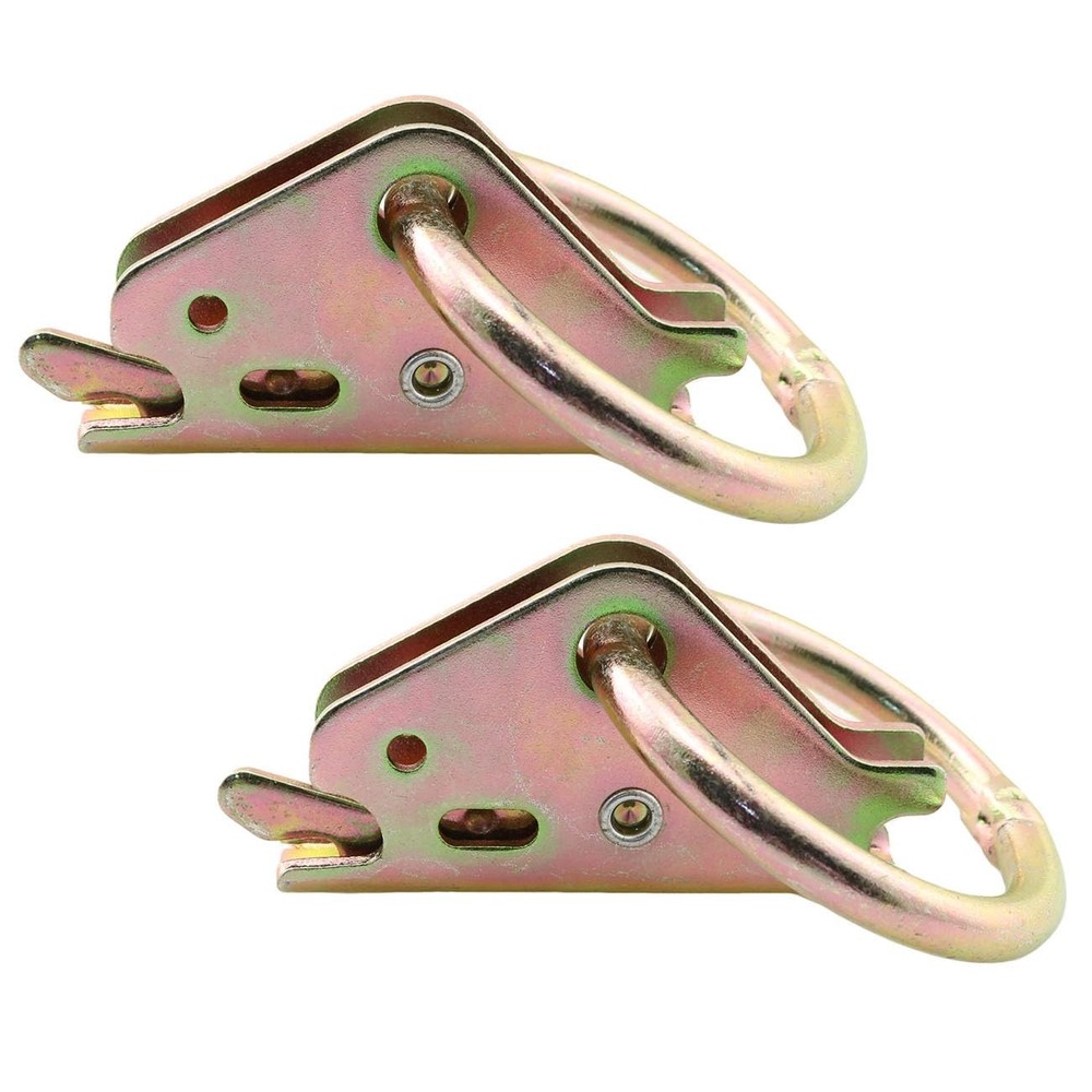 RLECS 2pcs O Ring Tie-Down Anchors for E-Track System Secure Cargo...