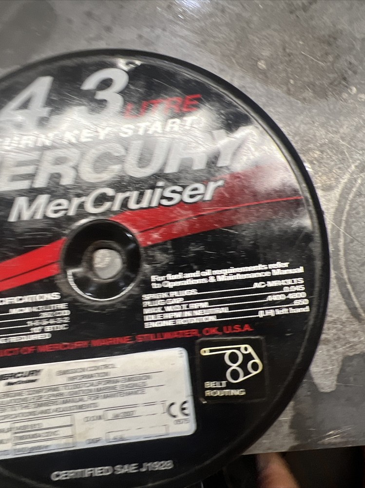 Mercruiser 4.3 flame arestor cover