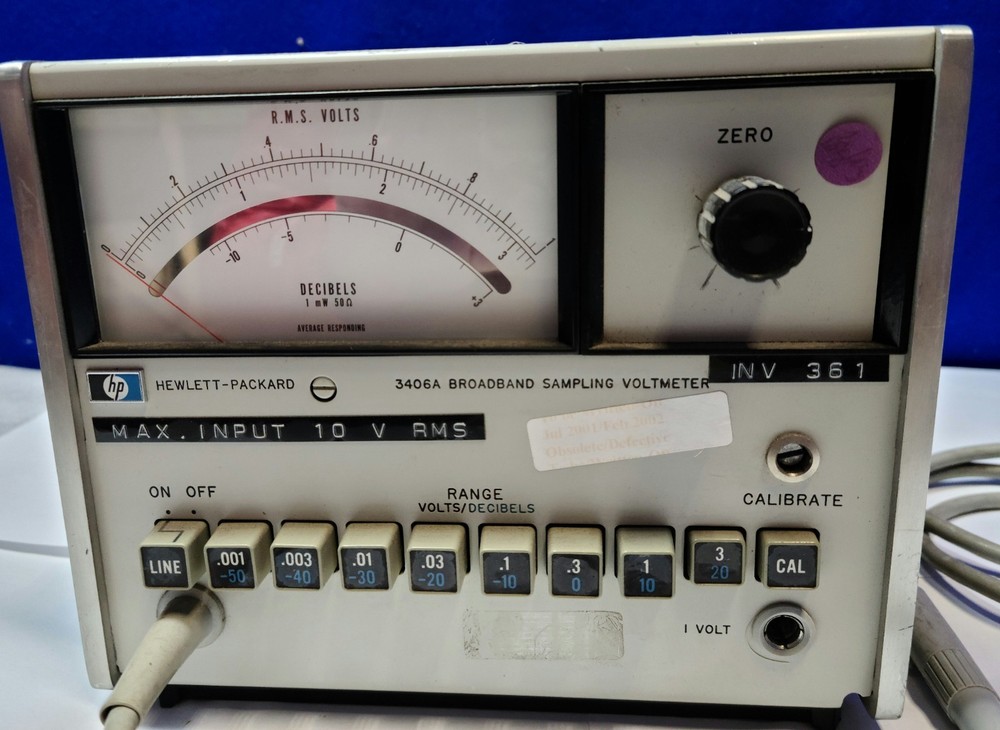 HP 3406A Broadband Sampling Voltmeter suitable for parts/untested