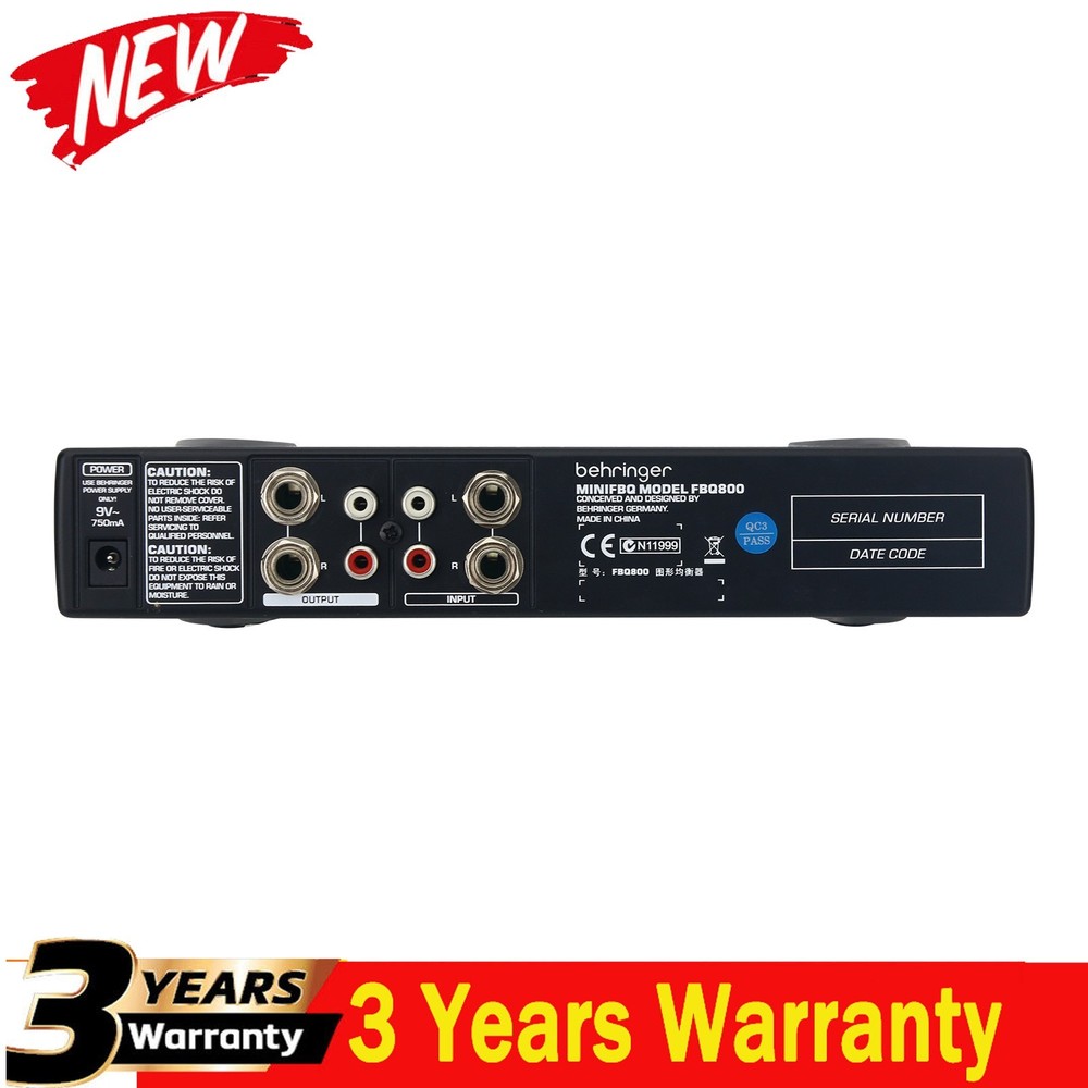 FBQ800 9-Band Graphic EQ Equalizer Feedback Suppressor Audio Equalizer Processor