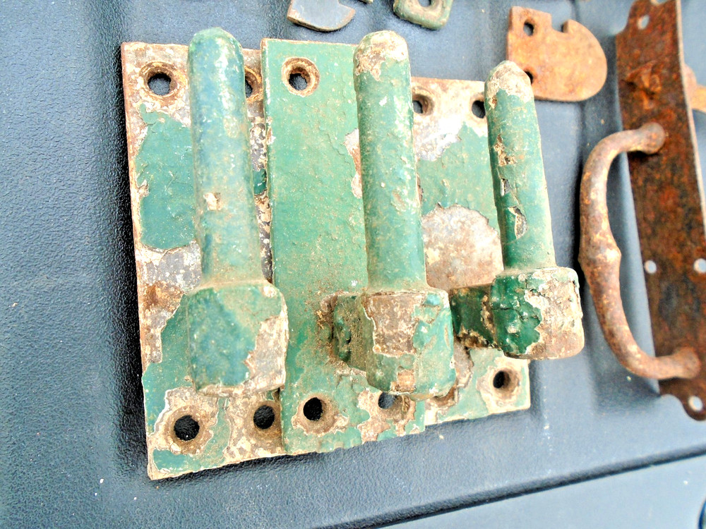 late 1800's Shutter Hinge & Latch Hardware lot