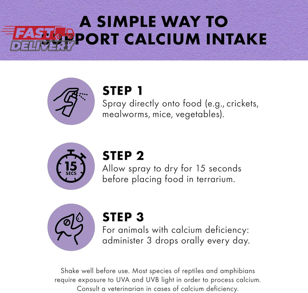 Zilla Calcium Supplement Spray 8 Oz.