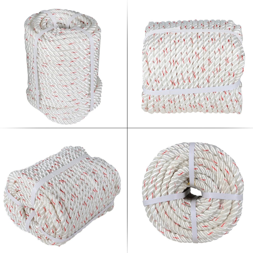 1/2"×150' 5850Lbs Double Braid Polyester Arborist Bull Rope Pulling Rigging Line