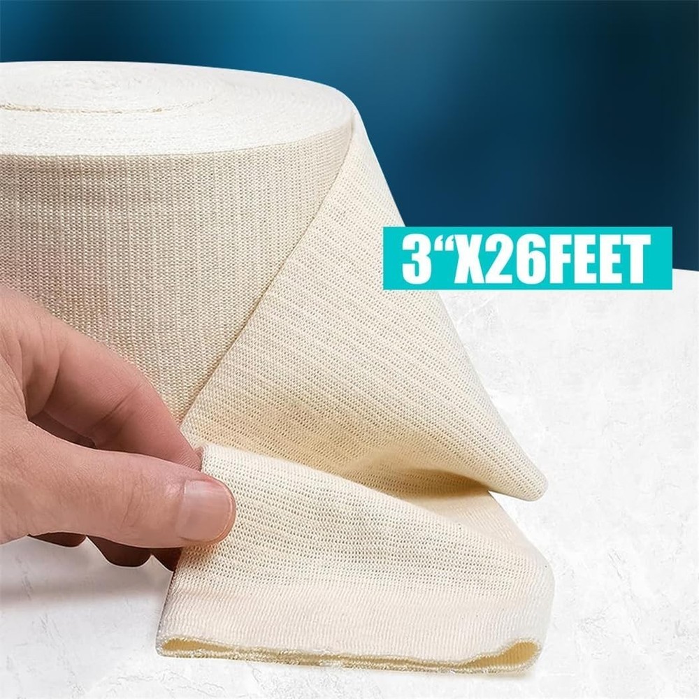 Cotton Compression Wrap Roll - Size D for Wound Dressing & Support