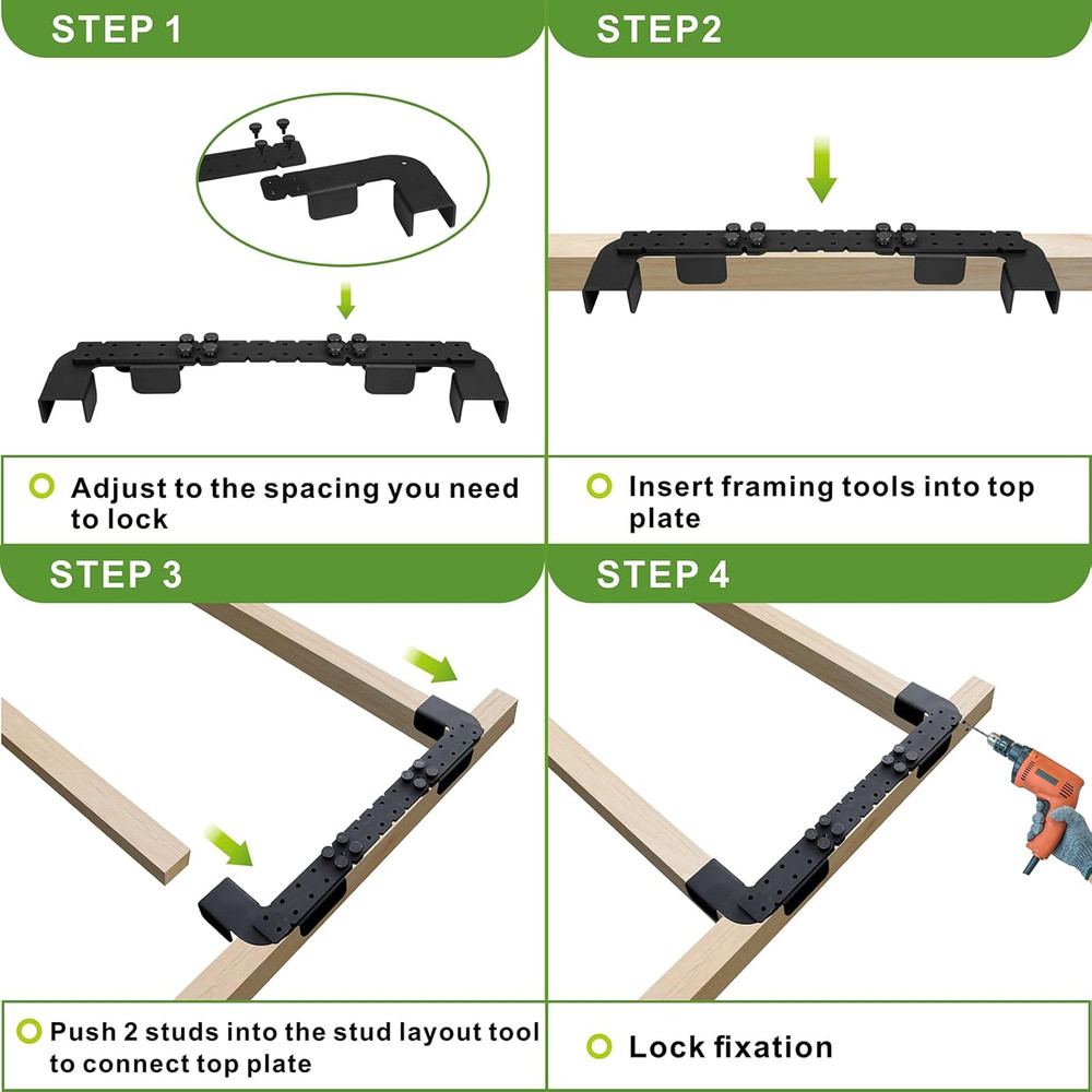 Framing Tools 13 in 1 Framing Stud Layout Tool Framing Spacing Tool, Precision F