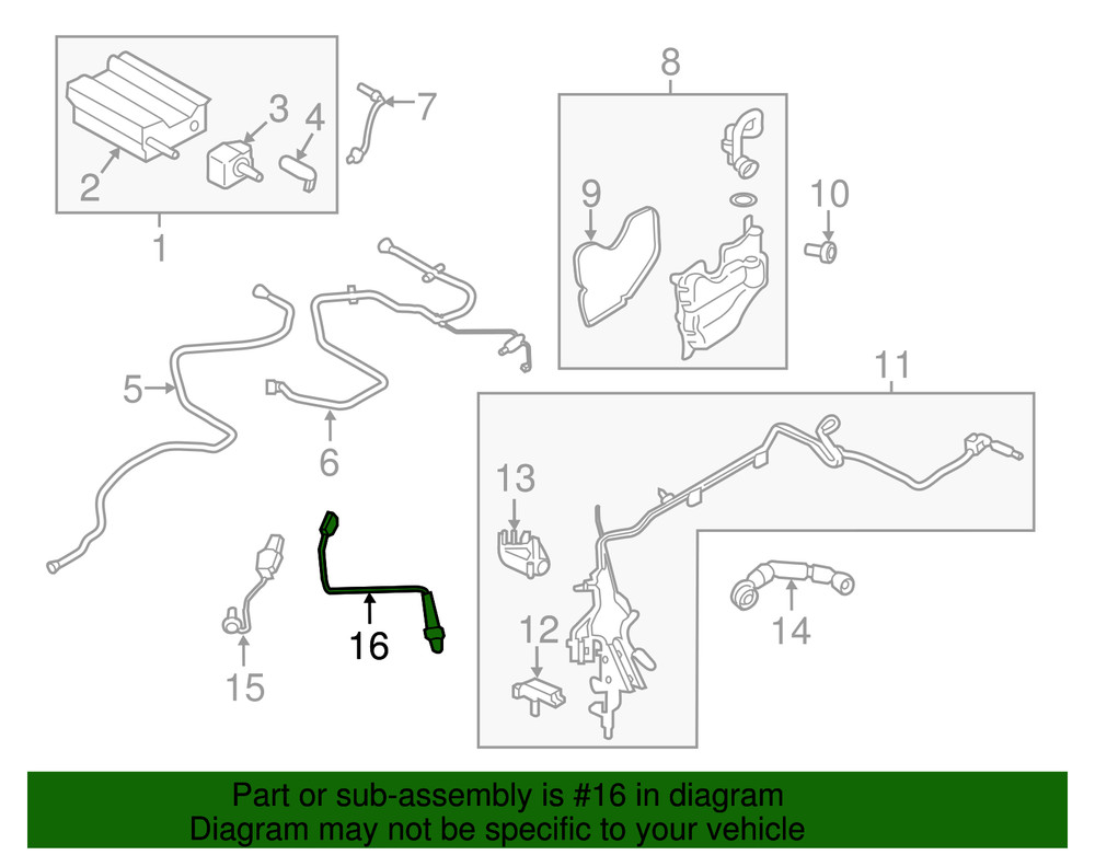 Genuine Ford Oxygen Sensor DS7Z-9G444-A