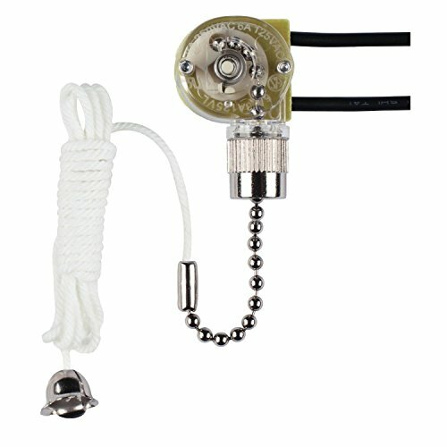 Westinghouse 7702200 - Fan Light Switch with Chrome Pull Chain