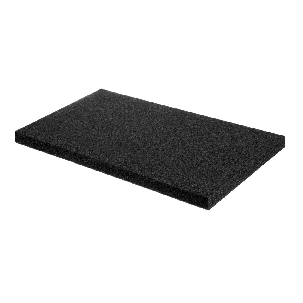 Polyurethane Foam Inserts, 12"Lx12"Wx1"T Packing Sheets Cushioning Pad(Black)