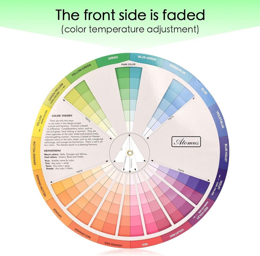 Creative Color Wheel, Paint Mixing Learning Guide Art Class Teaching Tool...