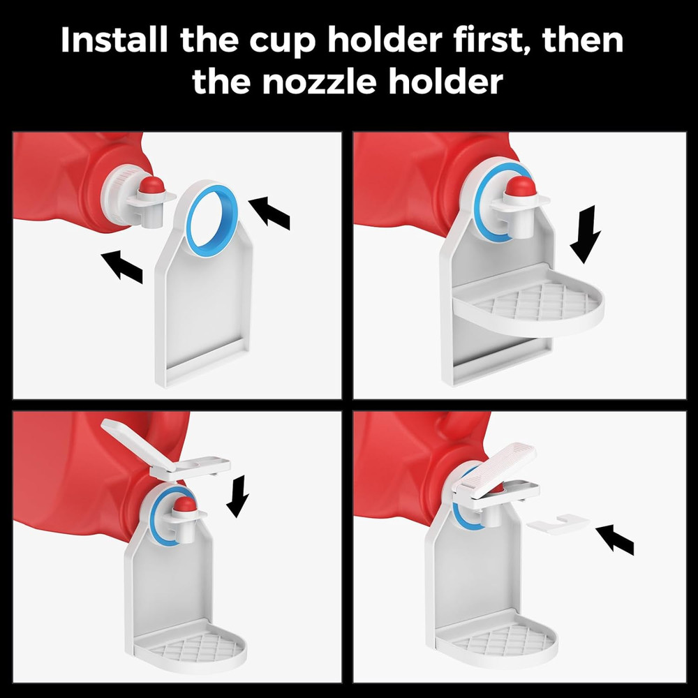 Laundry Detergent Dispenser Cup Holder & Nozzle Force-Saving Switch, Drip Catche