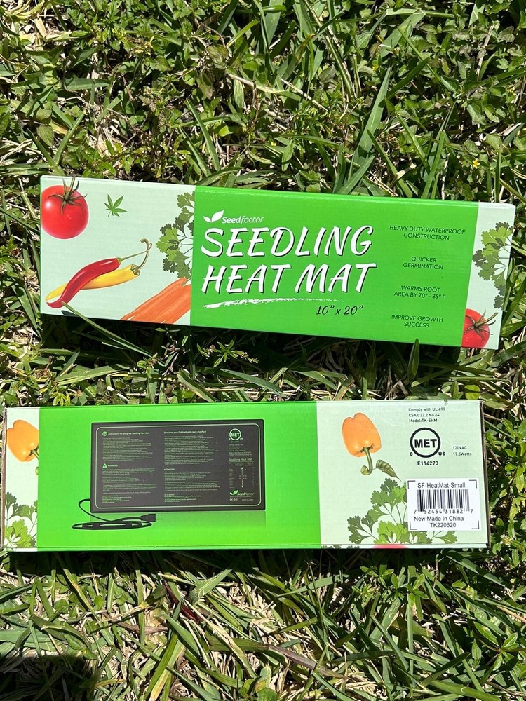 2 Pack Seedfactor 10 x 20 in. Black Seedling Heat Mat