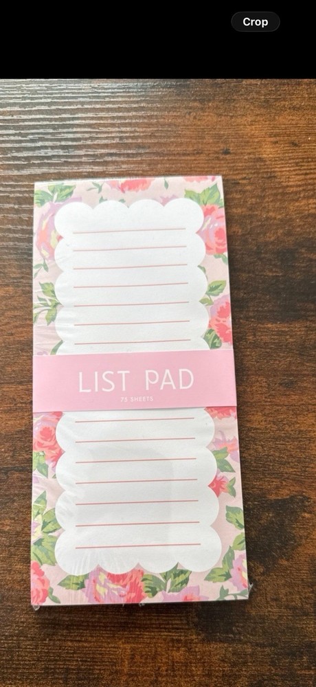 Floral List Pad, 75 Sheets