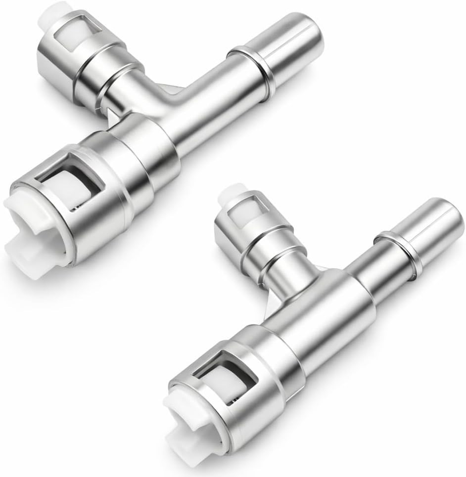 Aluminum Metal HVAC Heater Inlet Hose Tee Connector Compatible with Cadillac Esc