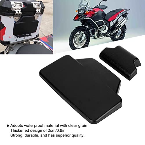 Rubber Rear Pad Saddlebag Trunk Passenger Backrest with Upper & Lower Split