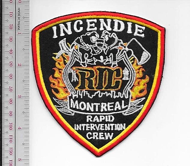 Montreal Fire Department Rapid Intervention Crew RIC Instructor Service d'Incend