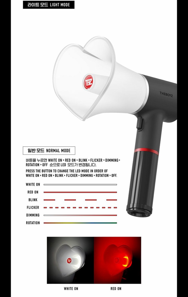 THE BOYZ OFFICIAL MD GOODS LIGHT STICK with Strap, Tracking Code FANLIGHT SEALED