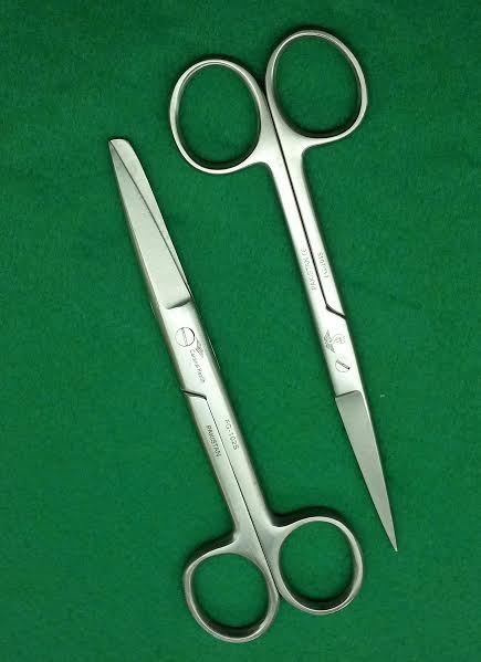 6 O.R Dressing OPERATING Scissors SHARP/SHARP & S/B 5.5" ROUND PATTERN SURGICAL