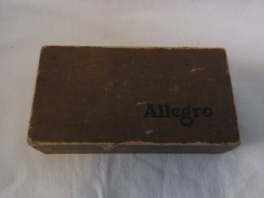 Antique British Allegro Mechanical Razor Blade Sharpener #AH